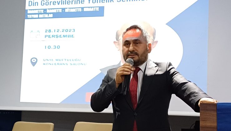 DİN GÖREVLİLERİNE “İKAMET, İMAMET VE KIRAATTE YAYGIN HATALAR” KONULU SEMİNER