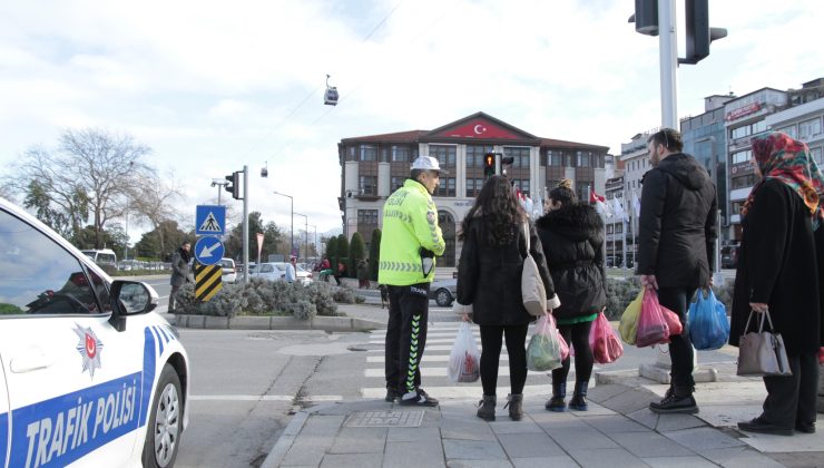 ORDU’DA YAYALARA BİLGİLENDİRME DENETİMİ