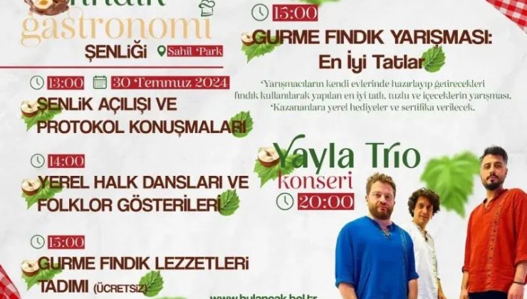 Bulancak Belediyesi “Fındık Gastronomi Şenliği” Düzenliyor