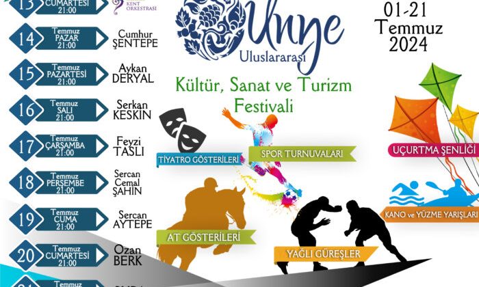 Ünye’de Festival Zamanı !
