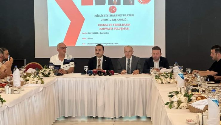 MHP Ordu Milletvekili Naci Şanlıtürk  Basın Mensuplarıyla Buluştu