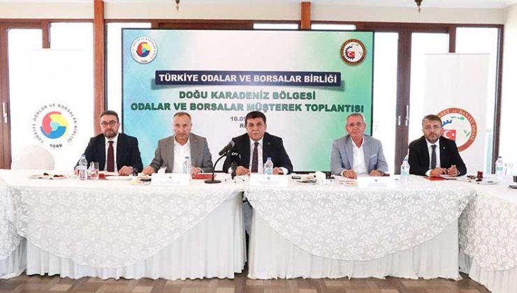 Doğu Karadeniz Bölgesi Oda Ve Borsaları Ortak Hareket Edecek.