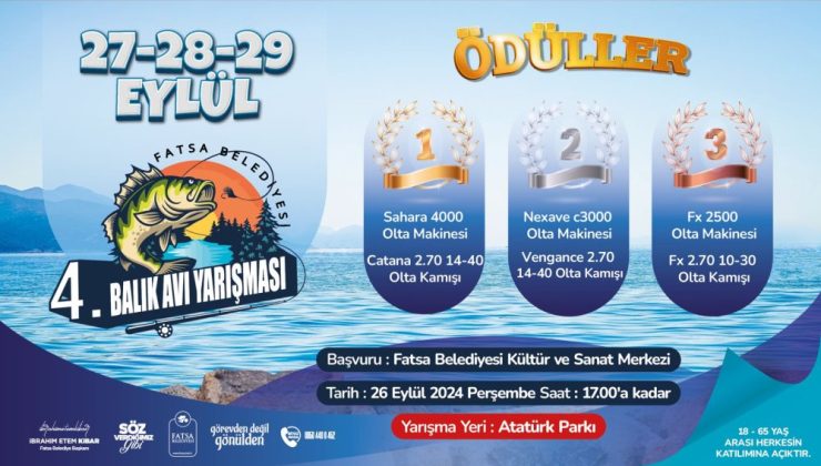 Fatsa 4. Amatör Olta balıkçılığı Yarışmasına Hazırlanıyor.
