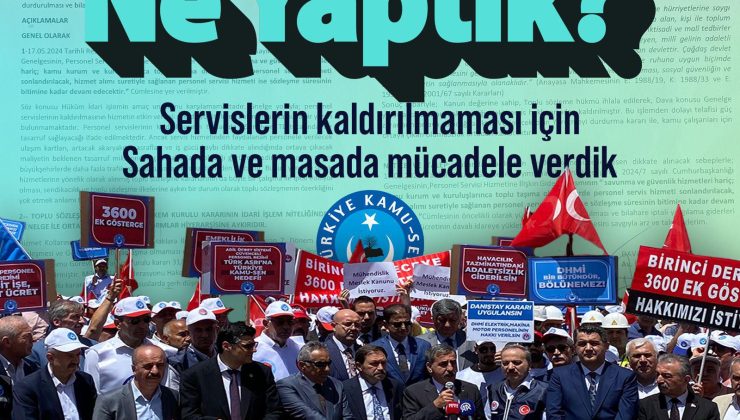 Türkiye Kamu-Sen Genel Başkanı Önder Kahveci: “Kamu  Çalışanları Servis Haklarına Yeniden Kavuştu”
