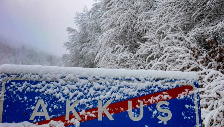 Akkuş’ta Eğitime Kar  Tatili