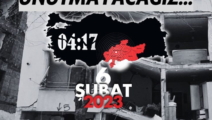 Ordu Valisi Muammer Erol’un 6 Şubat 2023 Kahramanmaraş Merkezli Depremin Yıl Dönümü Nedeniyle Mesaj Yayınladı