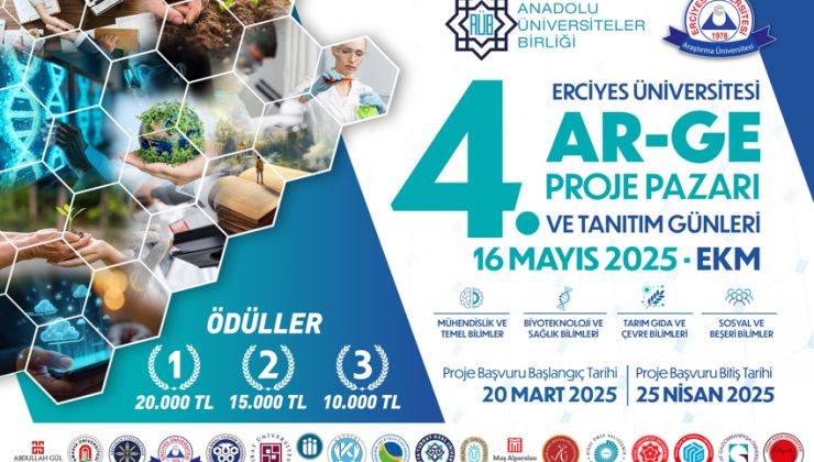 “Erciyes Üniversitesi AR-GE Proje Pazarı” Kuruyor.