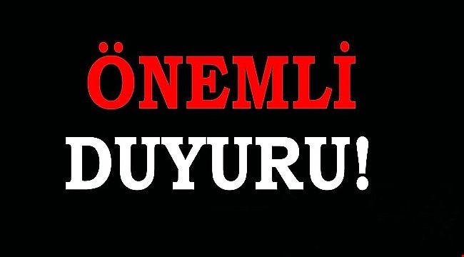Ünye Ziraat Odasından Kamuoyuna Duyuru !!