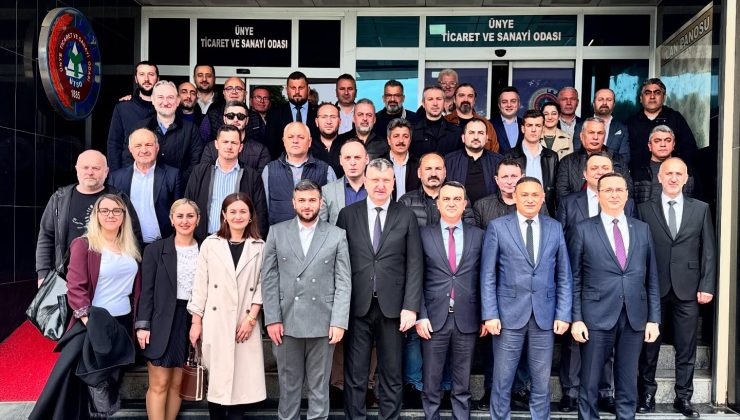 Ünye Ticaret Odası; 3.ve 6. Meslek Guruplarıyla buluştu.