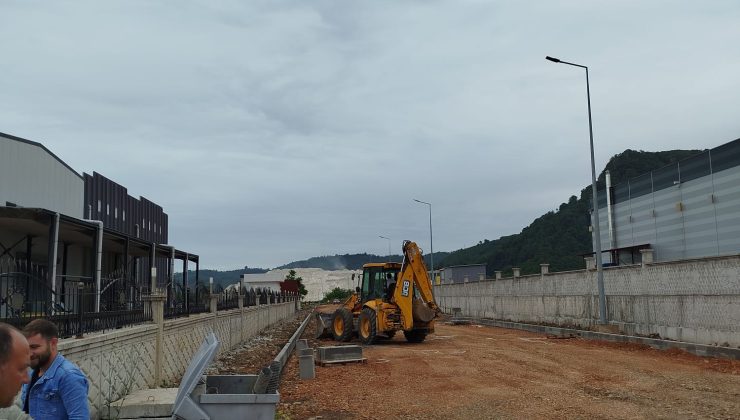 Ünye OSB’de Alt Yapı Hızlı İlerliyor.