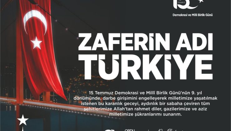 OBB Başkanı Dr. Mehmet Hilmi Güler’den, 15 Temmuz Mesajı.