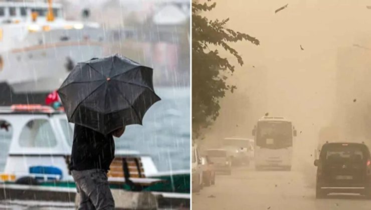 Meteoroloji’den sel ve toz taşınımına karşı uyarı.