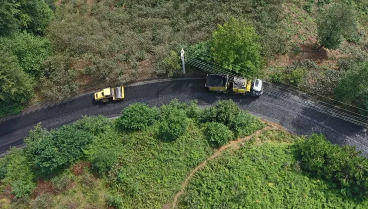 Büyükşehir Çaybaşı’nda  Asfalt Çalışmalarını Tamamladı.