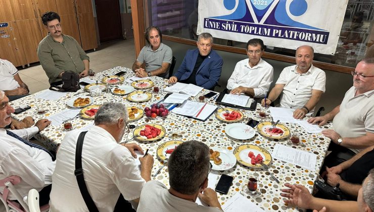 Ünye Sivil Toplum Platformu  Yeni Çalışmalar İçin Toplandı!
