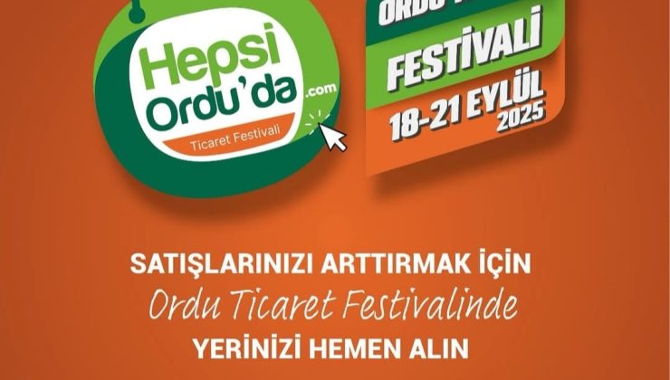 Ordu Ticaret Festivaline Hazırlanıyor!