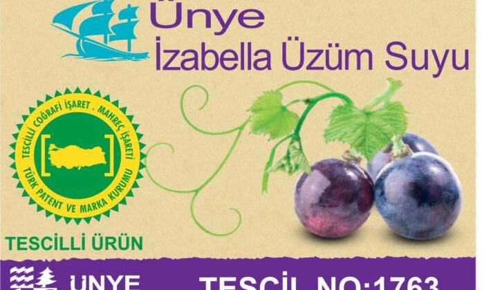 Ünye İzabella Üzüm Suyu Coğrafi Tescil Aldı.