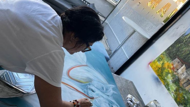 Gülay BİRBEN, Bodrum Art Suites Sanat Çalıştayında.