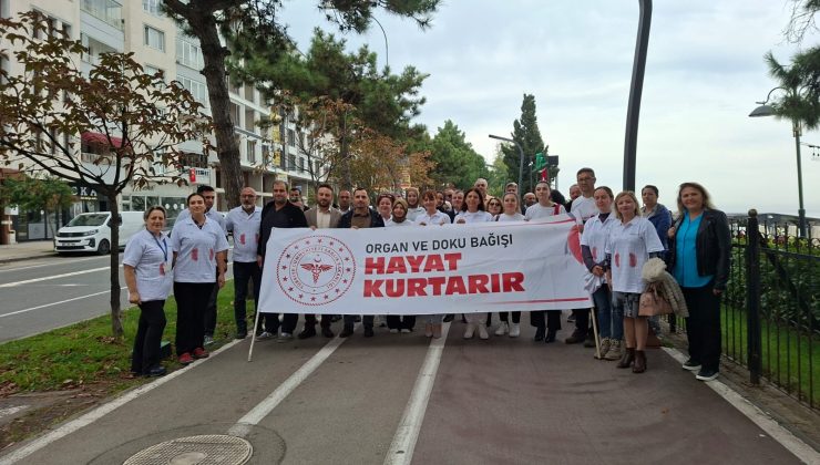 Sağlıkçılar Organ Bağışı Haftası Kapsamında Yürüdüler