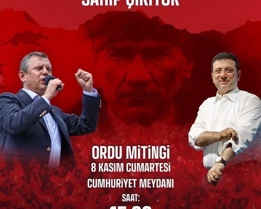 Özgür Özel Ordu’ya geliyor !