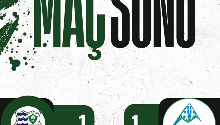 Ünye 1957 Spor Berabere Kaldı