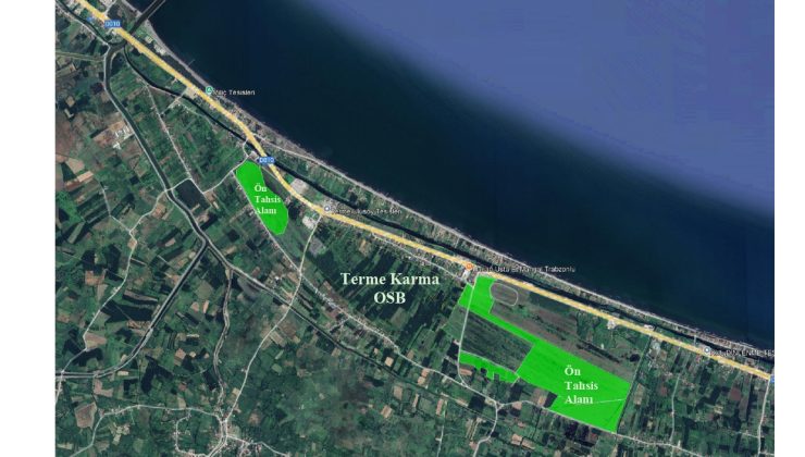 Terme Karma OSB’de Ön Tahsis İlanı.