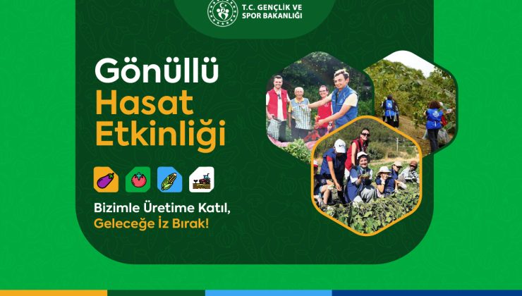Gönüllü Hasat Etkinliği Gençler Üreticiyiyle Buluşacak!