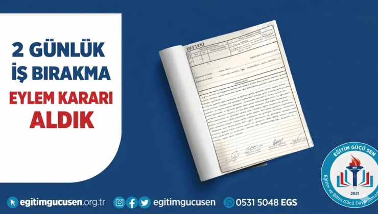 Eğitim Camiası Eylem Kararı Aldı!