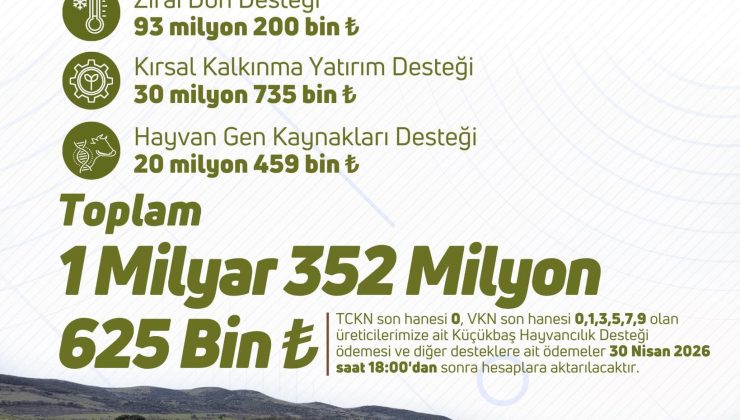 Destek Ödemeleri Hesaplara Yatırılıyor!