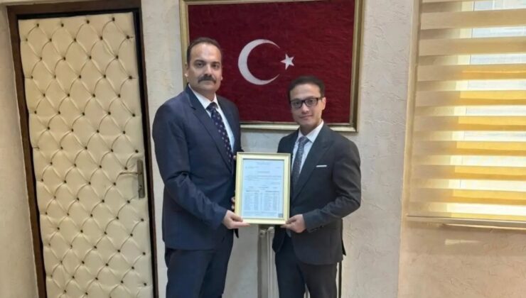 MHP Ünye İlçe Başkanı Hacıimamoğlu, Mazbatasını Aldı.