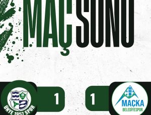 Ünye 1957 Spor Berabere Kaldı