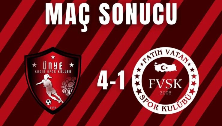 Ünye Kadın Spor Kulübümüz Yendi.