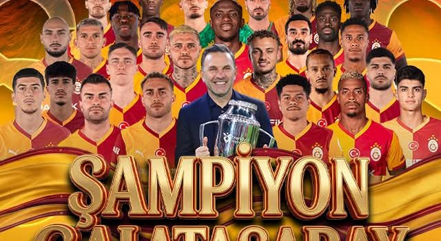 Süper Ligin Şampiyonu Galatasaray