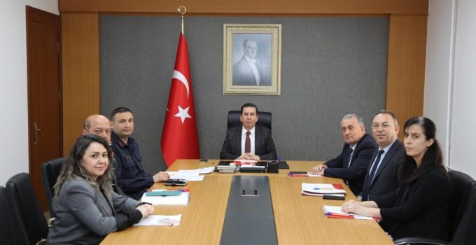 Kaymakam IŞIK, Okul Güvenliği Toplantısında.