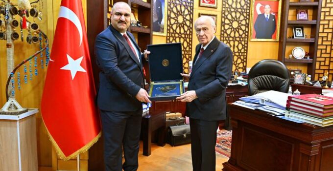 Bahçeli, Kerkük Valisi Ağa’yı kabul etti.