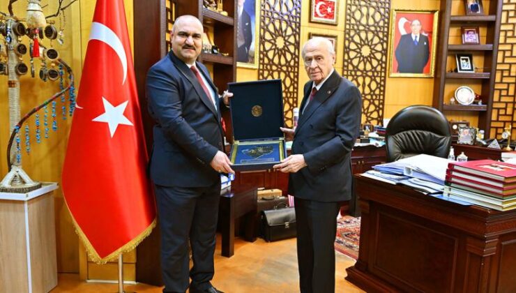 Bahçeli, Kerkük Valisi Ağa’yı kabul etti.