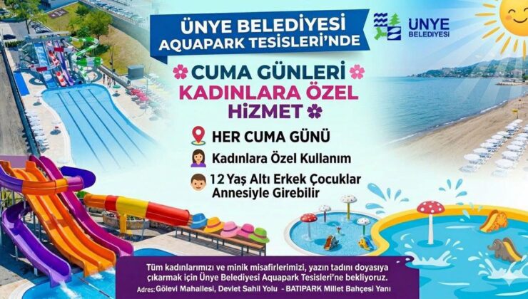 Aquapark, Cuma Günleri Kadınlara Özel Olacak.